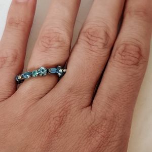 Danijo blue Swarovski crystal ring